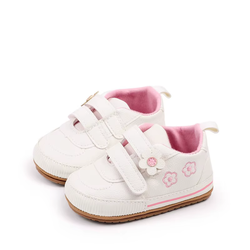 Zapatillas cuero PU para bebé de entretiempo con suela goma - imagen 5