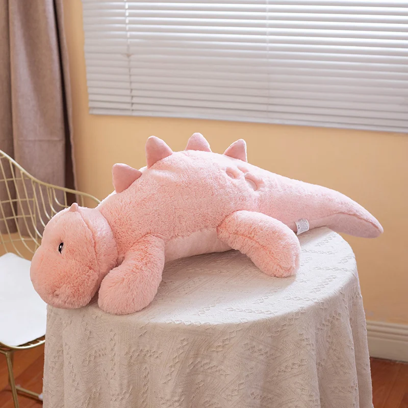 Peluche de dinosaurio verde suave, almohada infantil para regalo - imagen 4