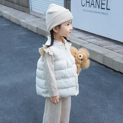 Chaleco de plumón infantil cálido para invierno – Manga mosca