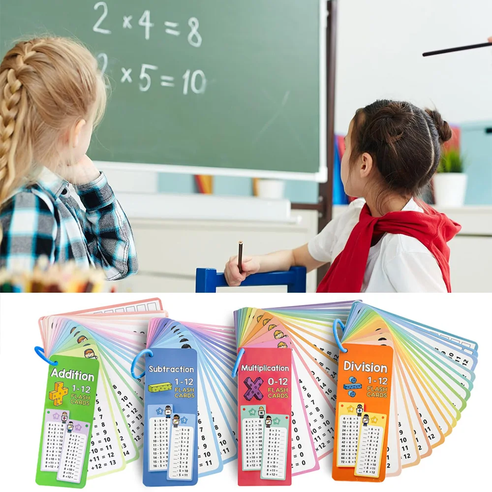 Tarjetas de matemáticas Montessori limpiables para sumar y restar - imagen 5