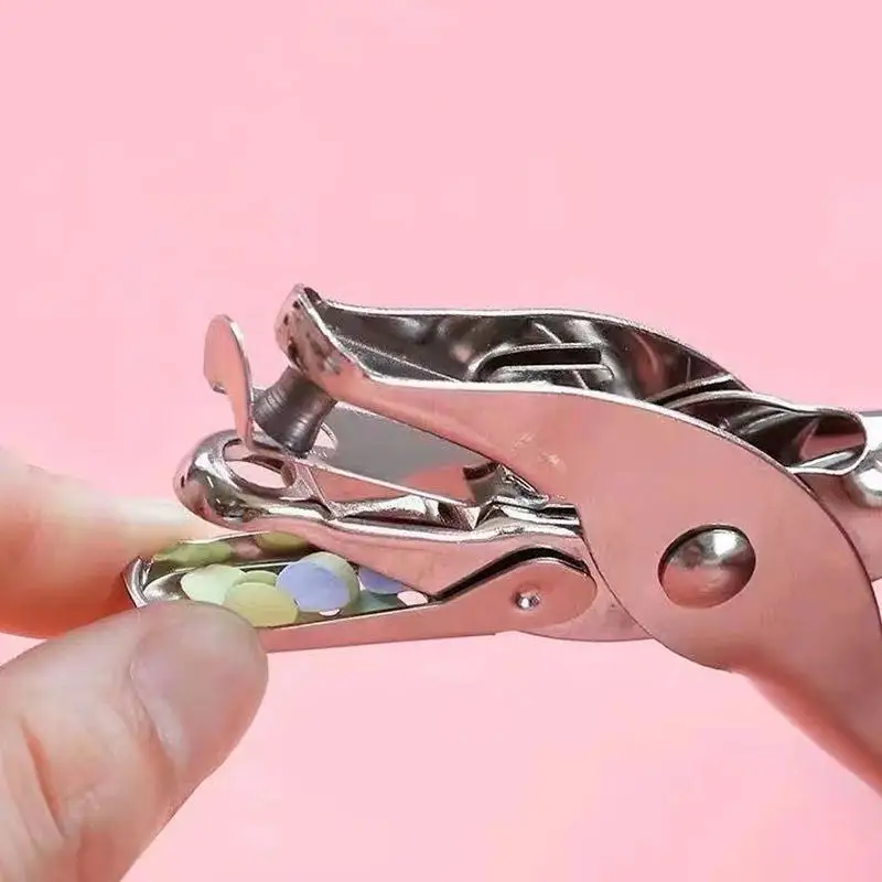 Perforadora de papel metálica de mano para manualidades - imagen 4