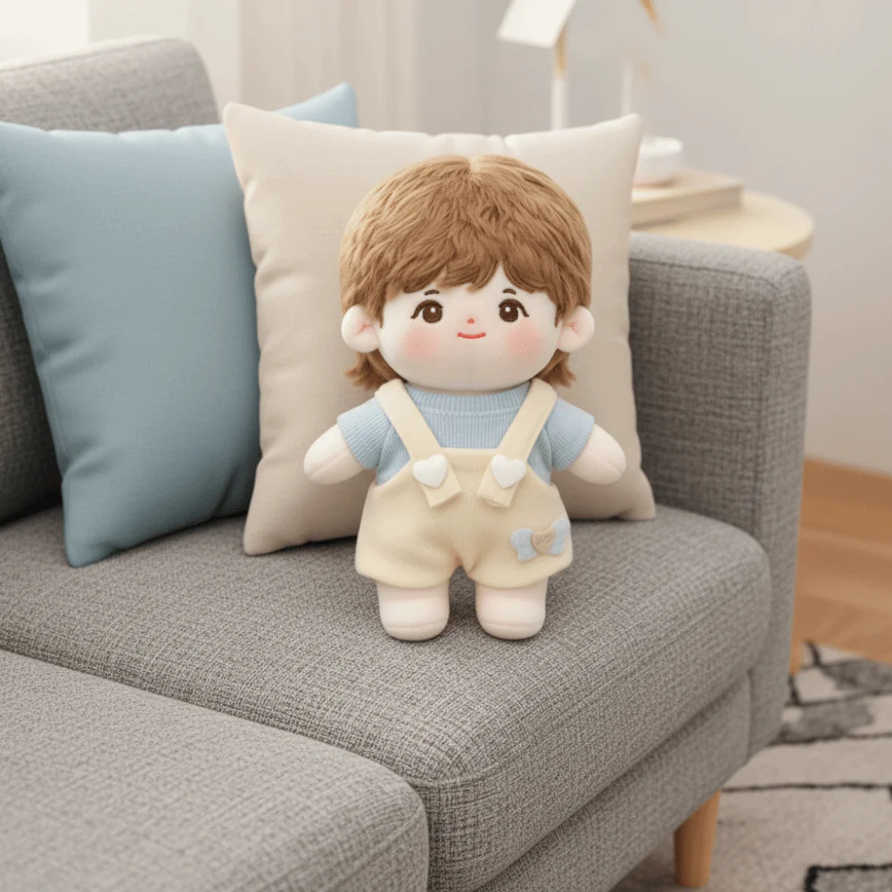 Detalle de prendas para muñeca de 10 cm
