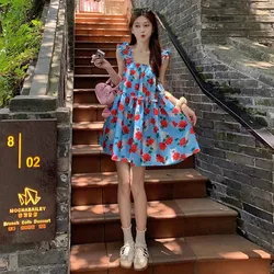 Somenie vestido de tirantes finos floral con volantes veraniego