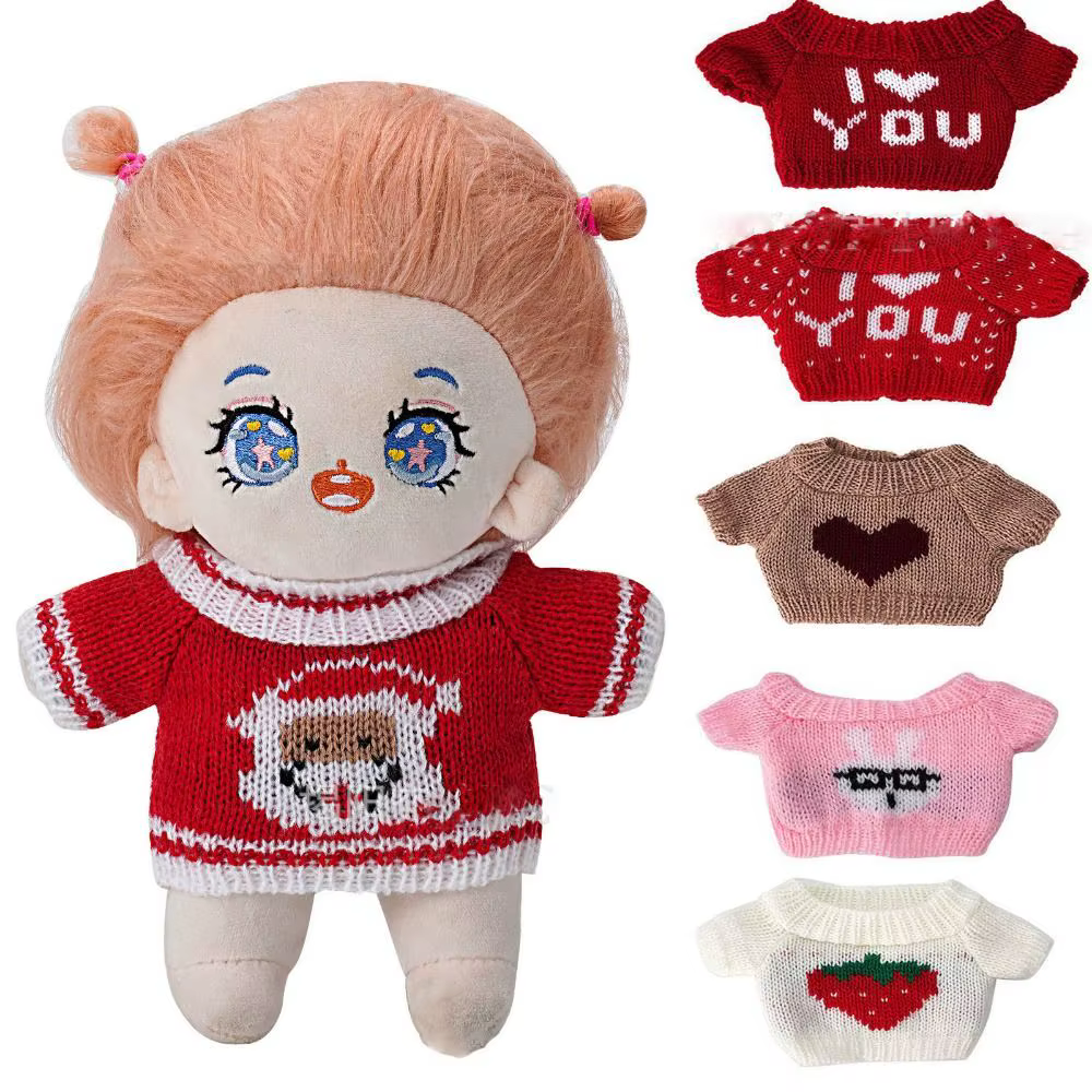 Suéter navideño de algodón para muñeca