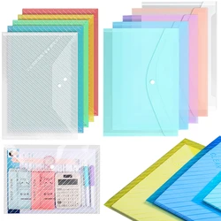 Bolsa para documentos A4 transparente con rayas diagonales