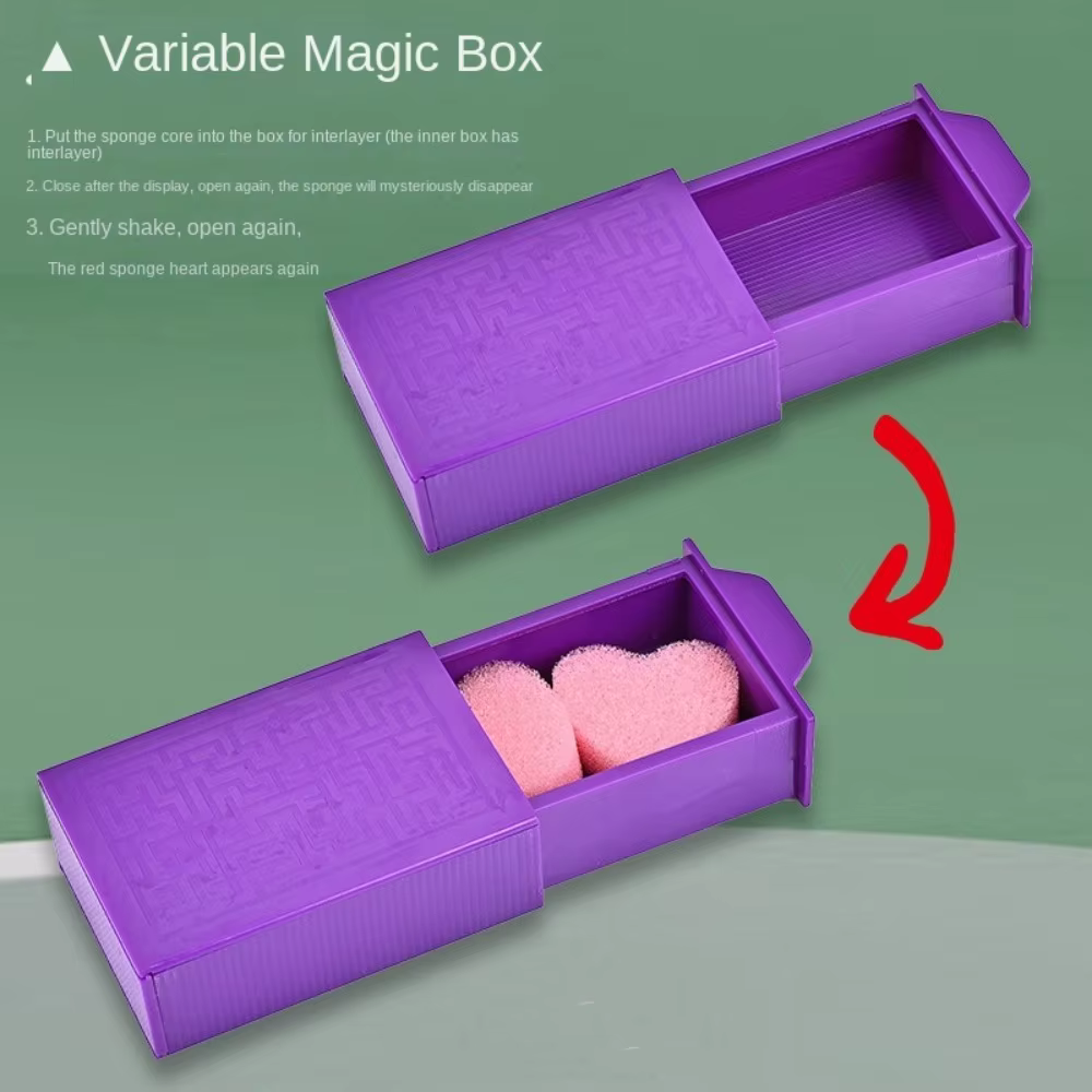 Caja mágica de plástico para trucos de magia infantil fácil misteriosa - imagen 2