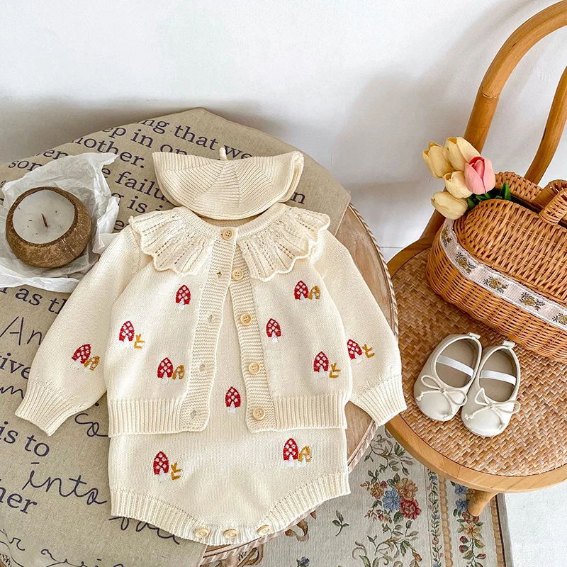 MILANCEL Conjunto niña otoño bordado con tirantes - imagen 4