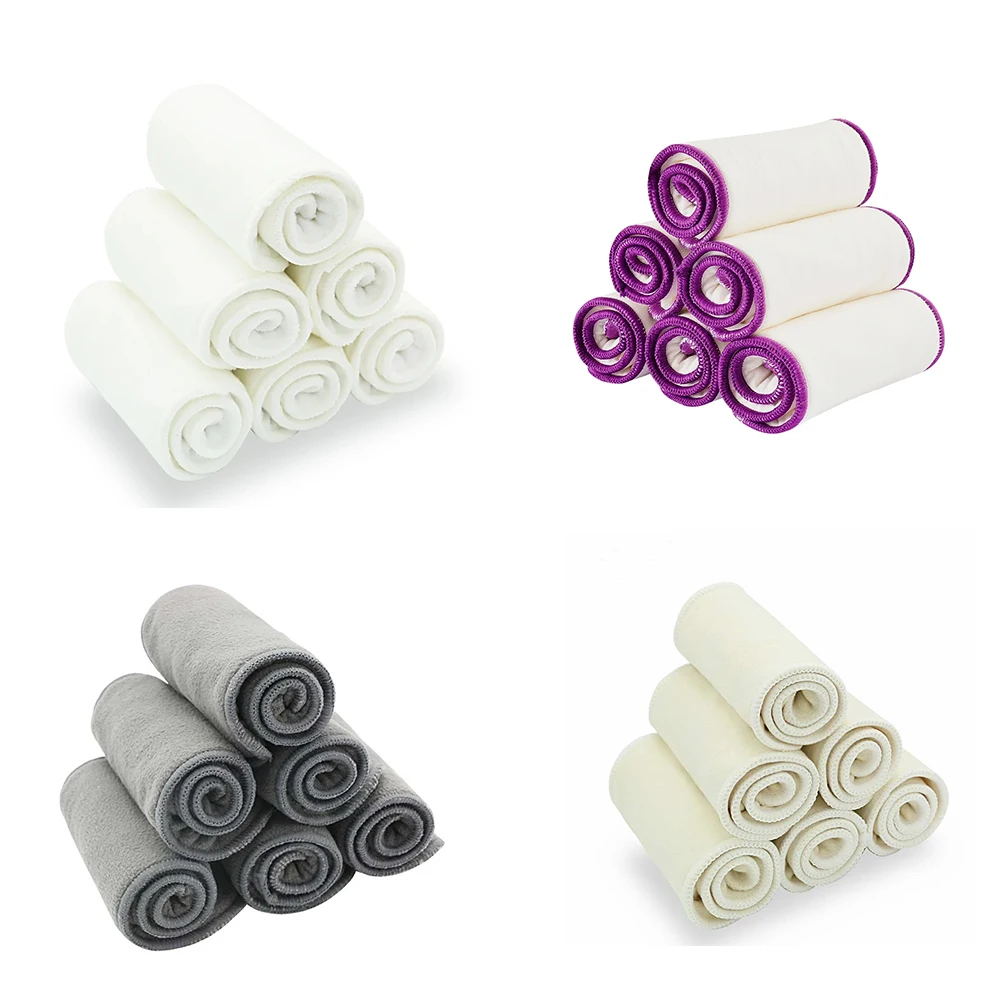 HappyFlute insertos lavables de bambú con carbón para pañales tela