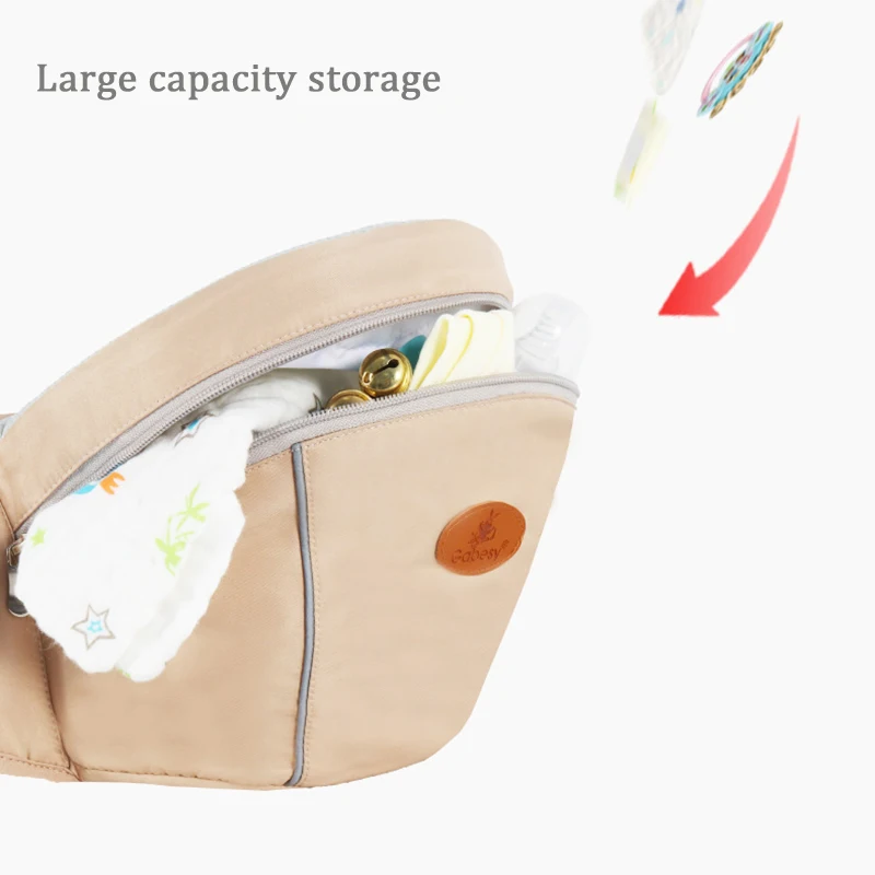 Portabebés ergonómico con asiento de cadera para viajes