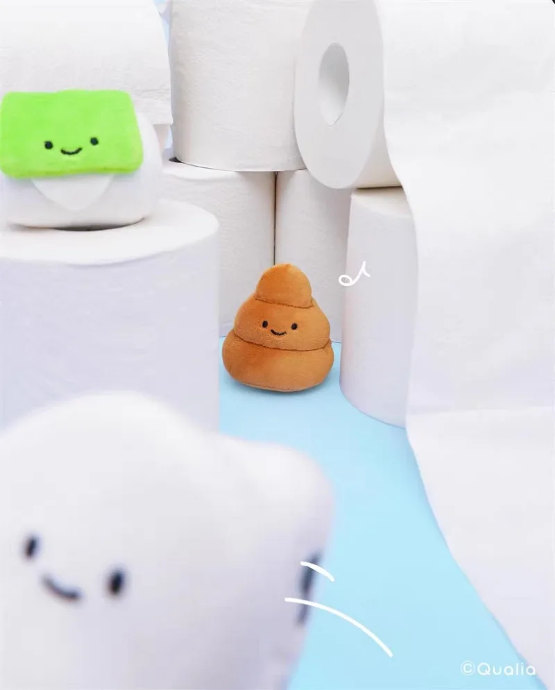 Peluche colgante de inodoro con ojos redondos Qualia - imagen 3
