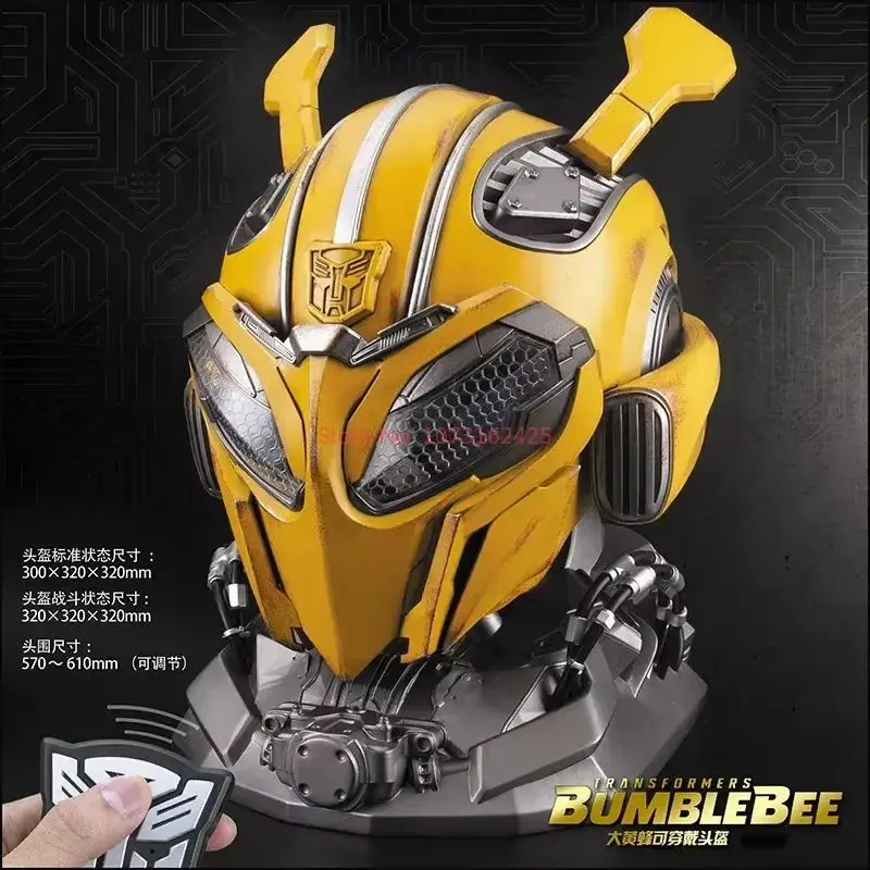 Máscara Bumblebee con control por voz y Bluetooth, luz en ojos - imagen 2