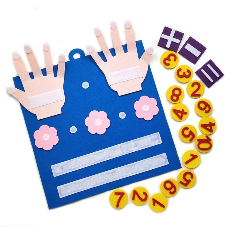 Juego de contar de fieltro no tejido para sumas y restas - imagen 5