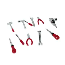 Juego de herramientas de reparación para coche, mini garaje