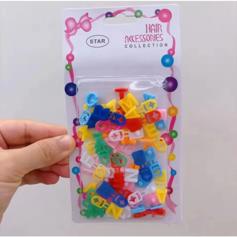 Pinzas para el pelo de niña con letras ABC - imagen 4
