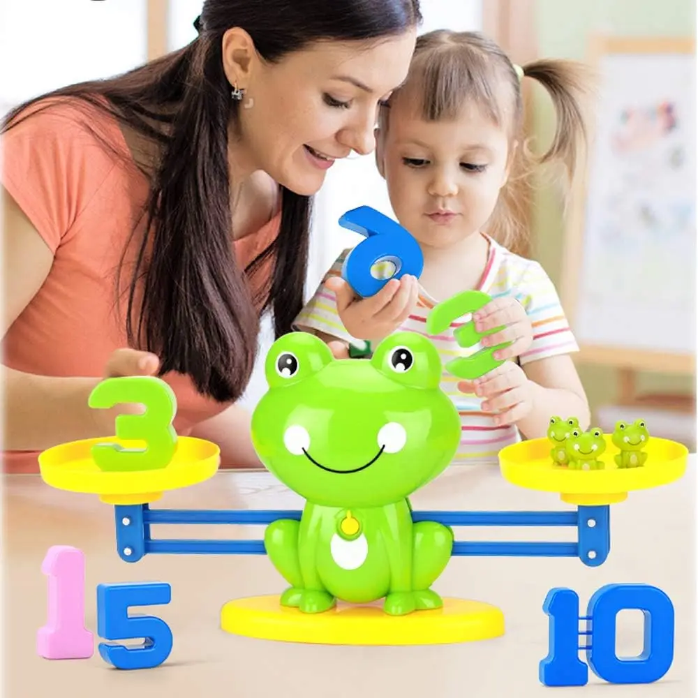 Juego de matemáticas Montessori STEM para niños con tarjeta rana - imagen 2