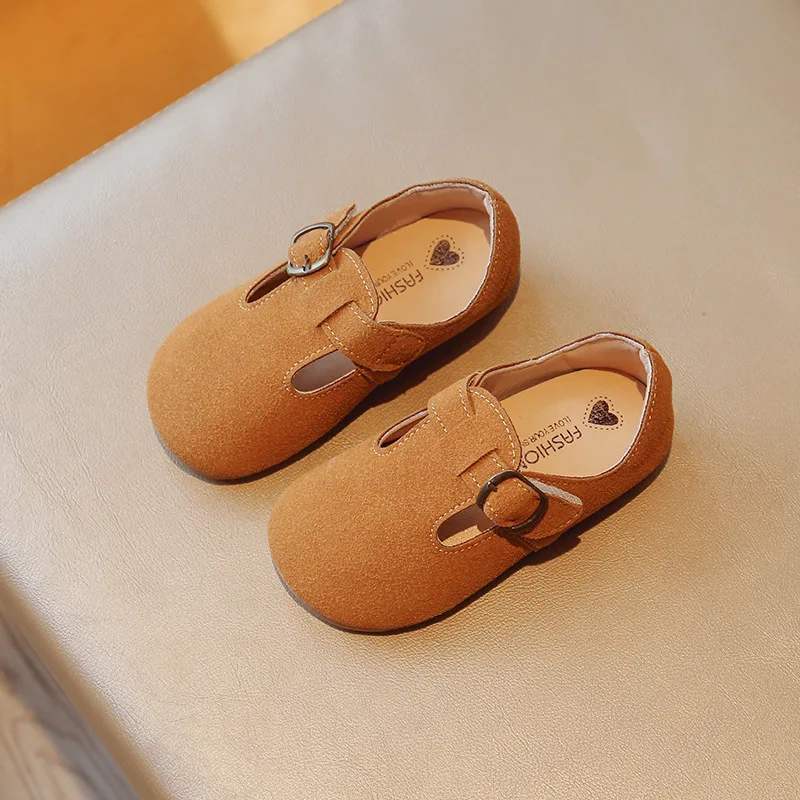 Zapatos de cuero planos sin cordones para niños – Cómodos al caminar - imagen 4