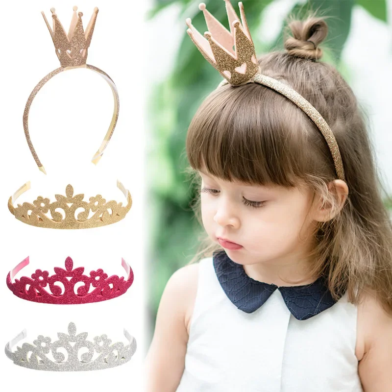 Diademas de princesa con purpurina para niñas – Accesorios brillantes - imagen 2