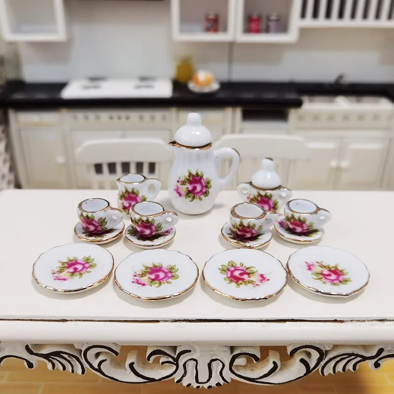 Juego de té infantil en cerámica para casita de muñecas - imagen 2