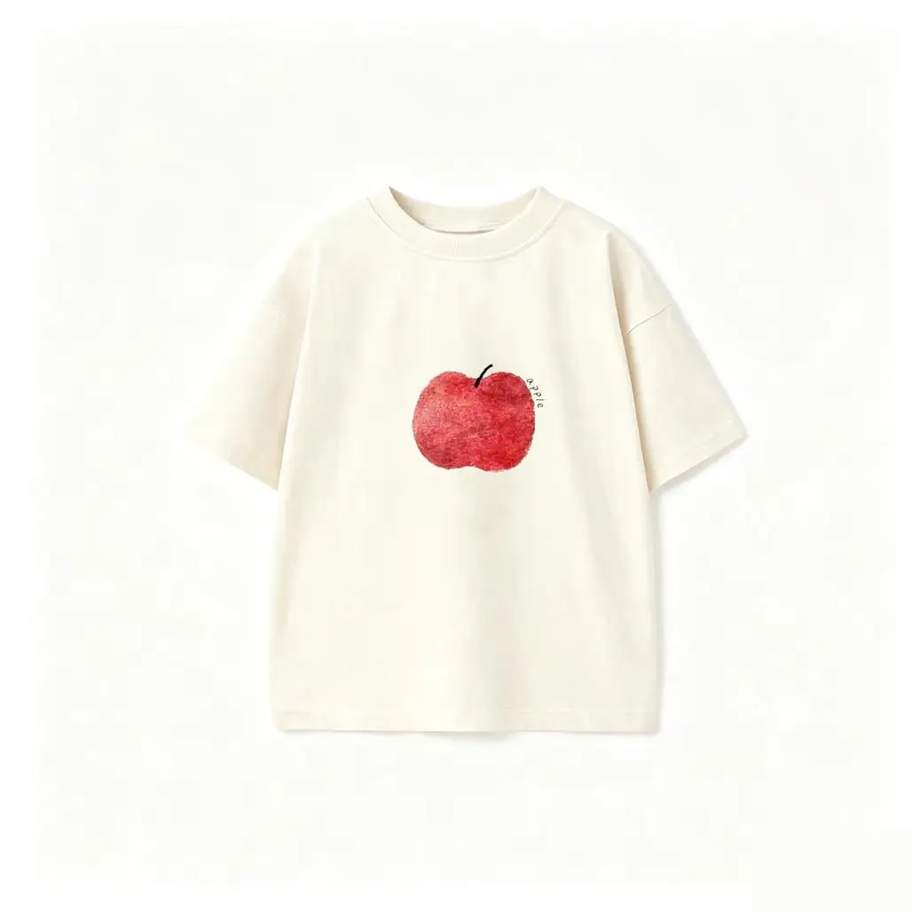 Camiseta de frutas con cuello redondo básica para bebé y peques - imagen 2