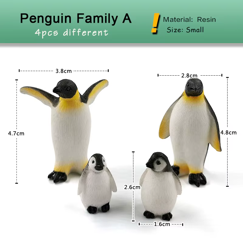 Figura de pingüino navideño en tonos pastel - imagen 3