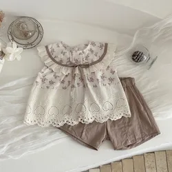 MILANCEL Pantalones cortos de verano para bebé liso y sueltos