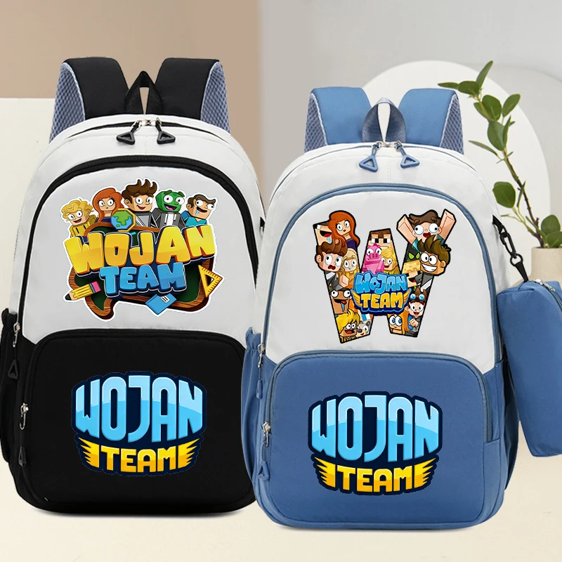 Mochila escolar Wojan con estuche de lápices gran capacidad - imagen 4
