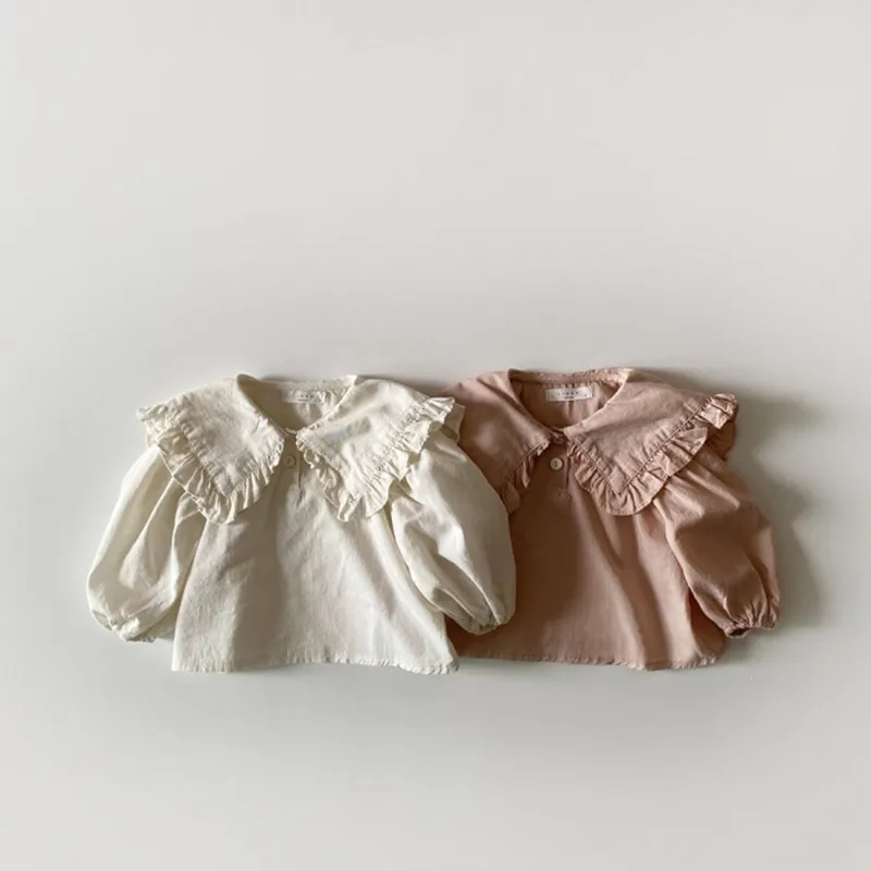 Camisa de encaje a cuadros para niña –MILANCEL, blusa con solapa dulce - imagen 3