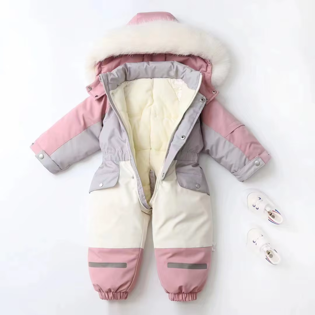 Mono de esquí impermeable con capucha para bebé y niño - imagen 5