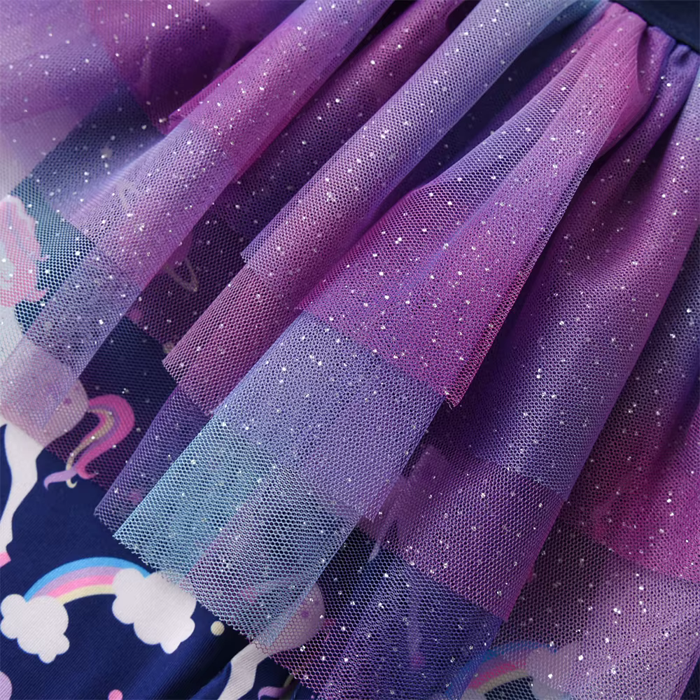 DXTON falda tutú con tul y leggings para niñas unicornio - imagen 4
