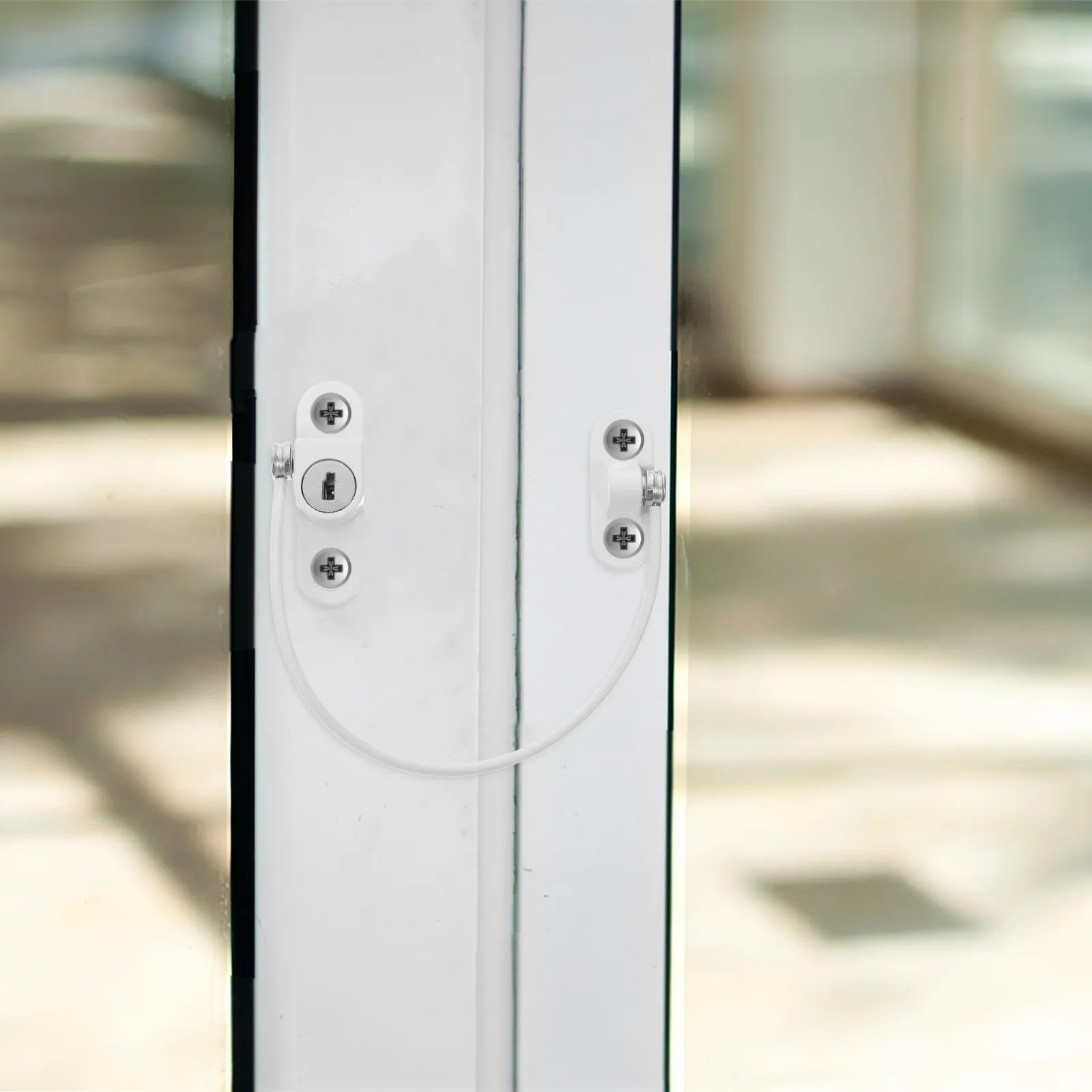 Cerradura de seguridad para ventanas correderas con llave ajustable - imagen 2