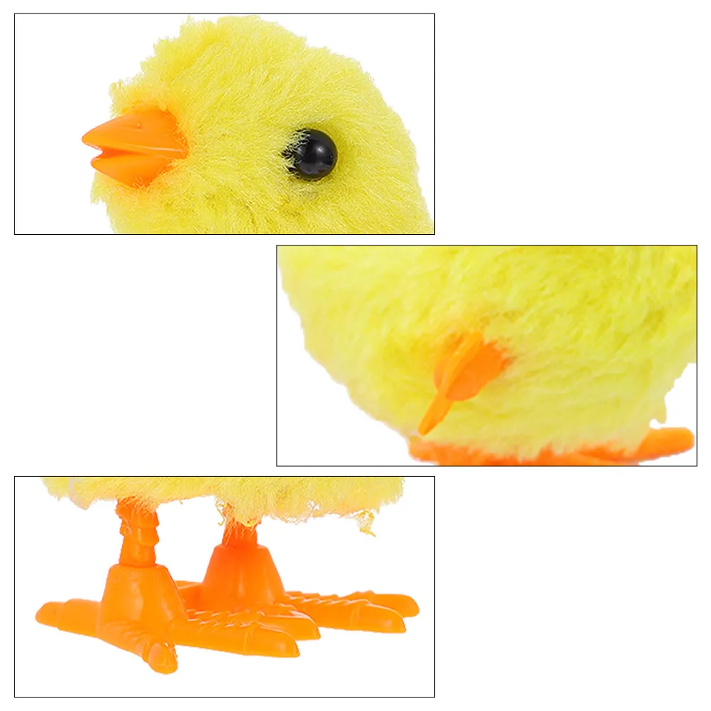 Juguete de cuerda pollito a salto con mecanismo relojero - imagen 3