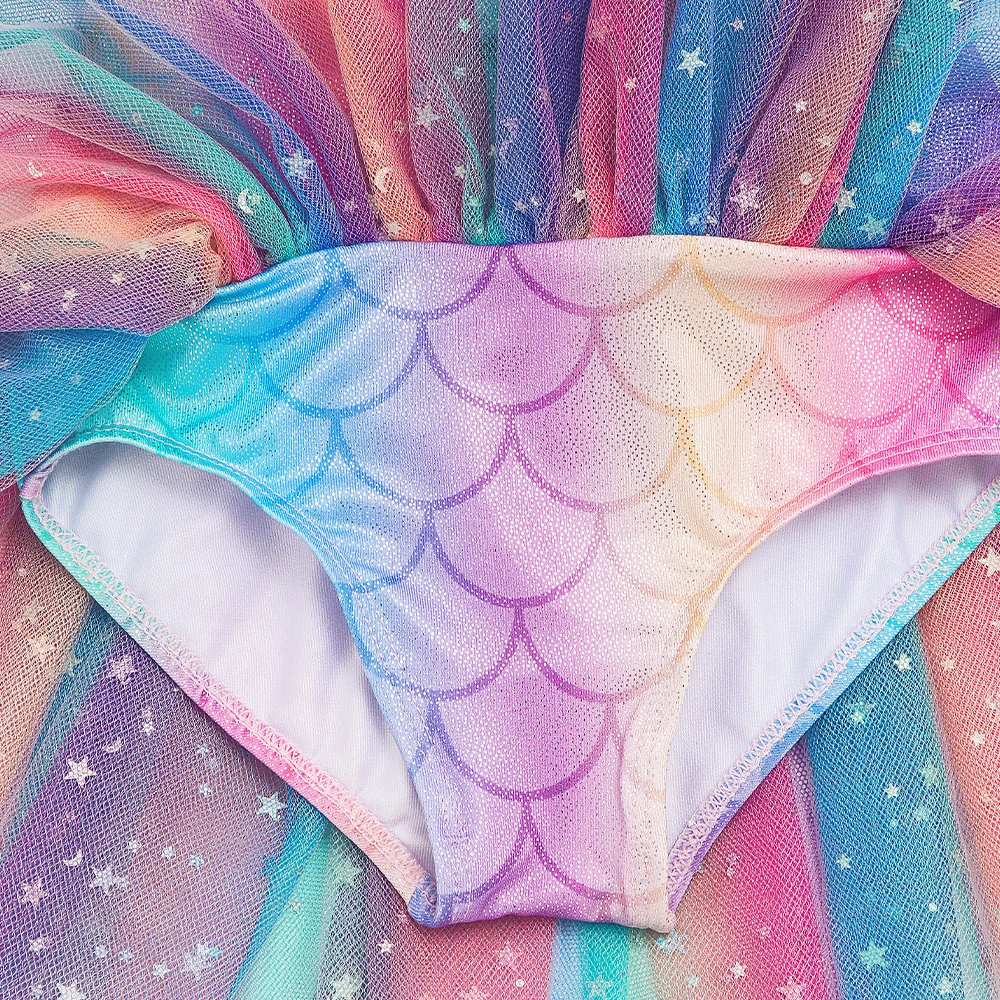 Leotardos de ballet para niñas con malla brillante sin mangas - imagen 5