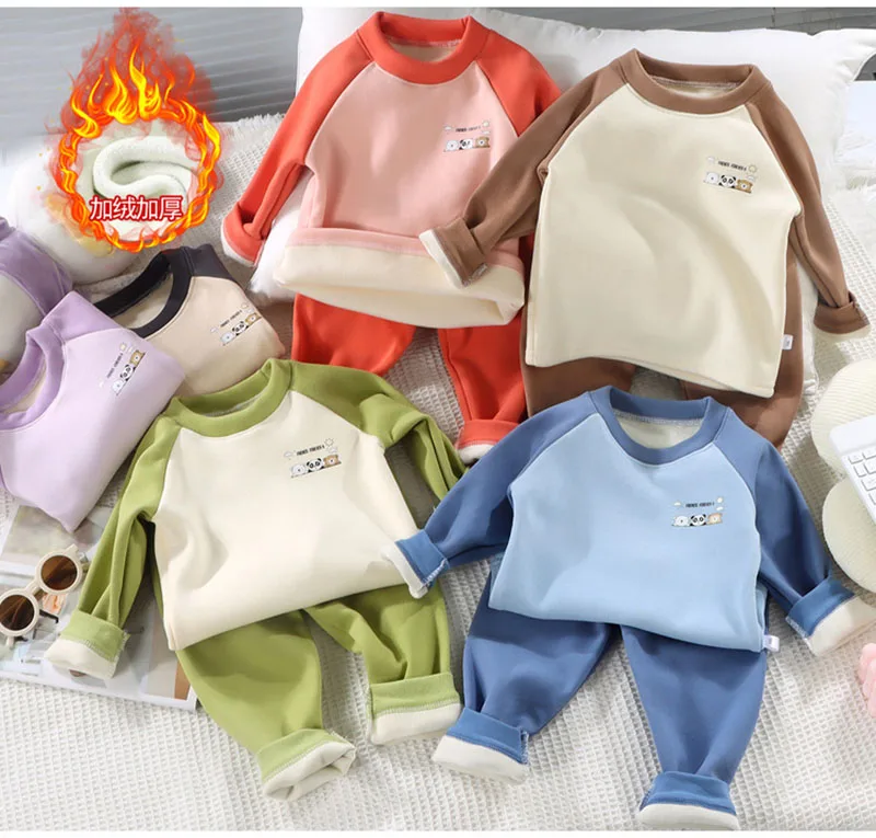 Conjunto de invierno infantil MILANCEL con forro polar