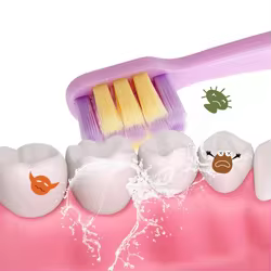 Cepillo de silicona para niños, suave y seguro, ideal higiene dental