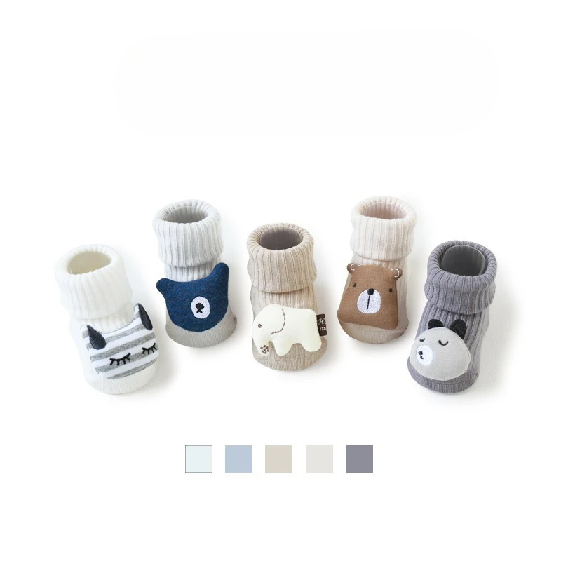 Calcetines largos antideslizantes de animales para bebé – Otoño/Primavera - imagen 3