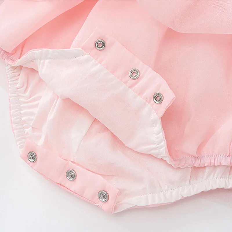Vestido bebé de otoño de manga larga con bordado mariposa - imagen 5