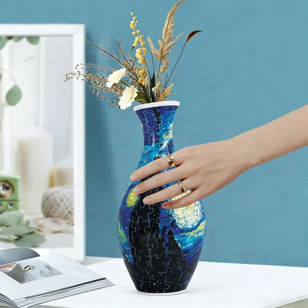 Rompecabezas 3D florero de plástico curvo para niños - imagen 5