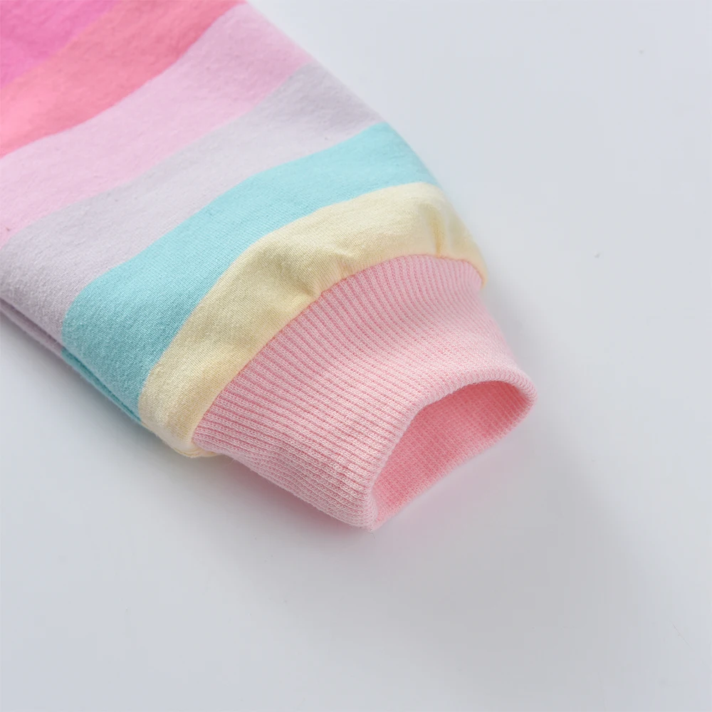 DXTON Conjunto infantil de jersey y pantalón arcoíris para invierno - imagen 4