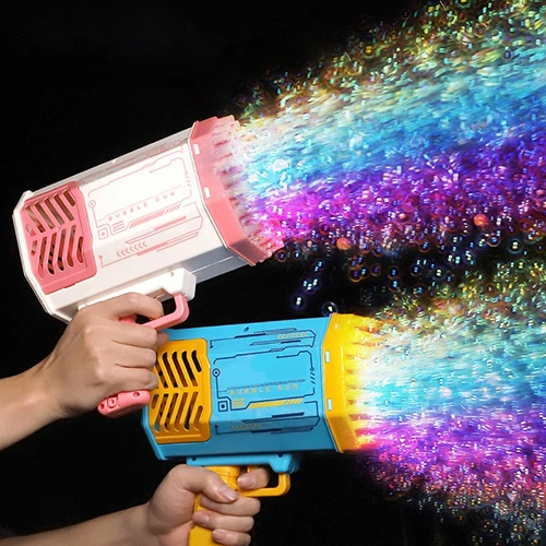Pistola de burbujas automática con varitas para niños y Navidad