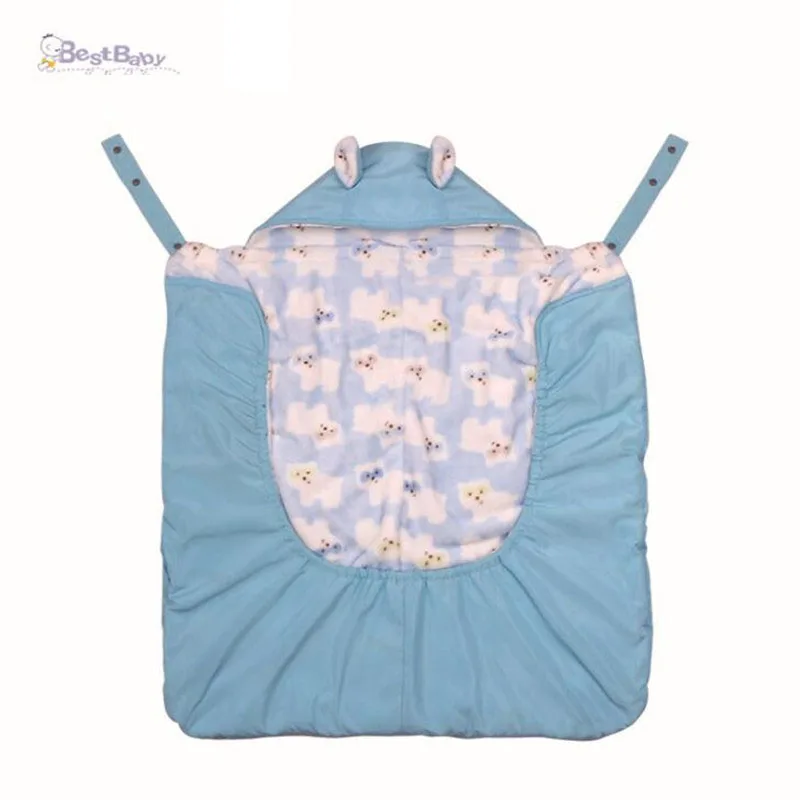 Capa portabebés impermeable de terciopelo – Cálida invierno con eslinga - imagen 2