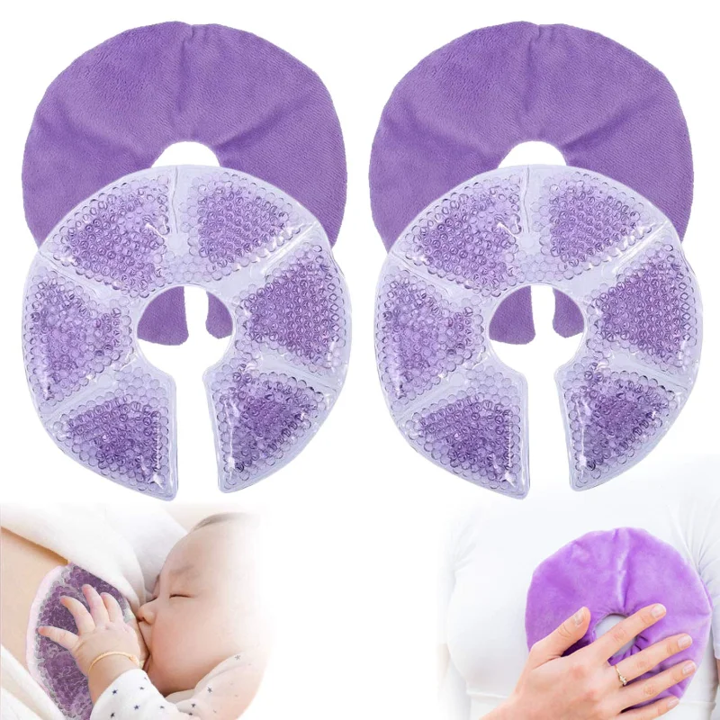 Almohadillas de gel para lactation fria y caliente - alivio senos - imagen 4
