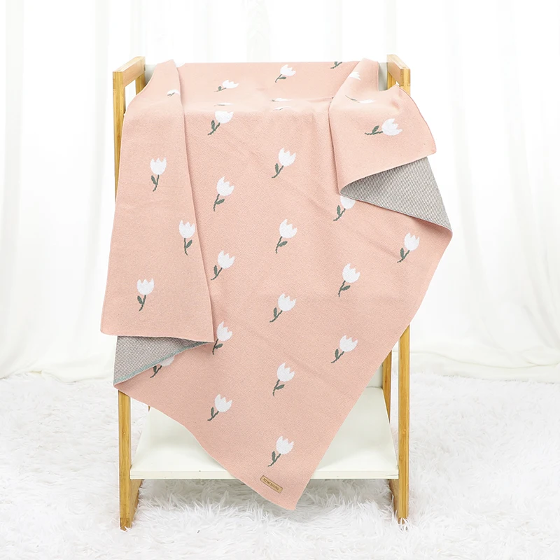 Manta de algodón floral para cuna – Tejido suave para bebé - imagen 5