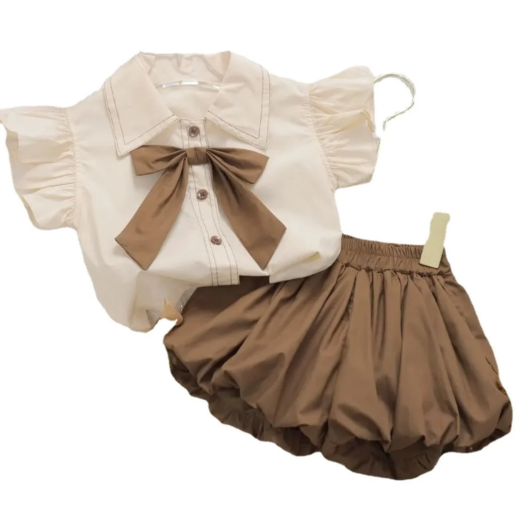 Academy Conjunto veraniego para niñas: camisa voladora y pantalones - imagen 2
