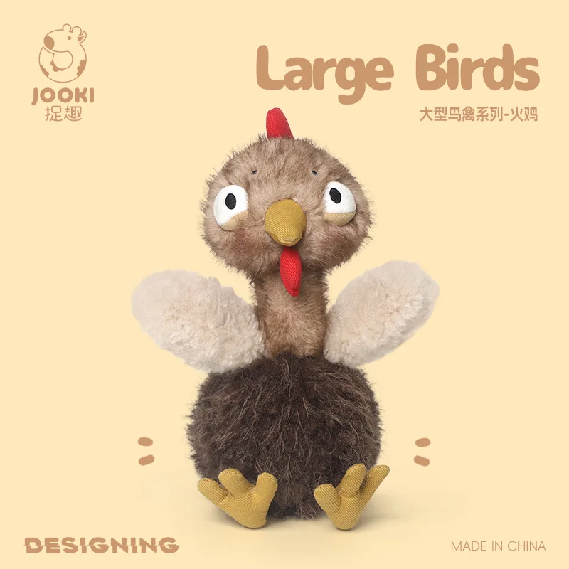 Peluches de pavo y pollo juntos