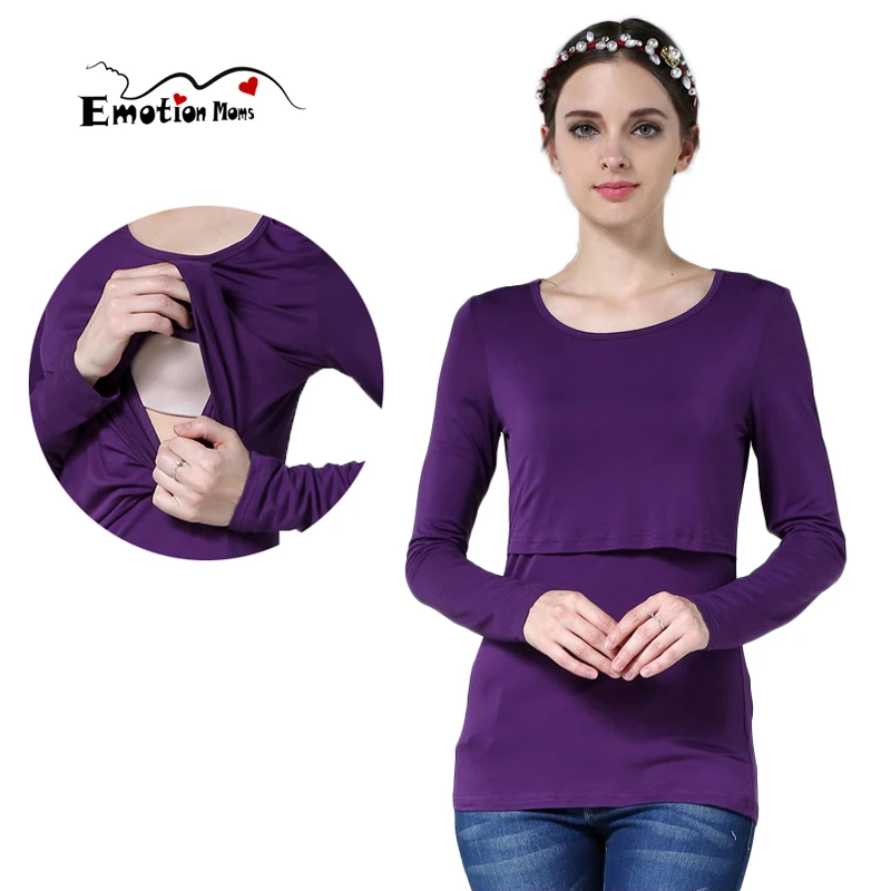 Camiseta de lactancia para embarazadas – Top premamá moderno