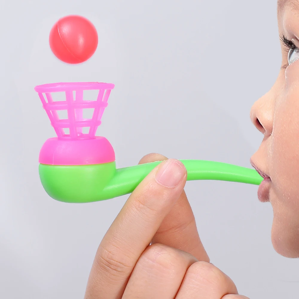 Juego de equilibrio con bola sopladora plástica colorida para bebé - imagen 2