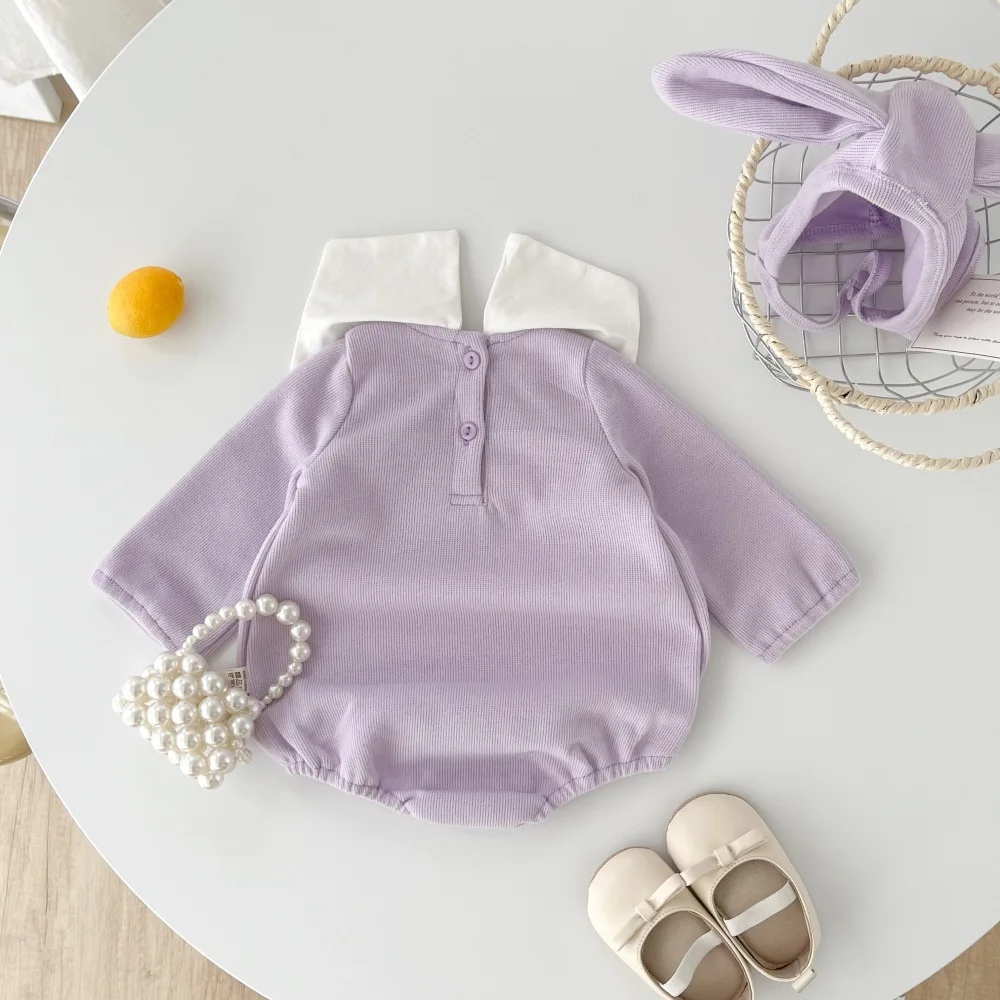 MILANCEL mono con cuello Peter Pan para niña – Bordado de tulipán - imagen 5