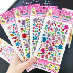 Pegatinas 3D de diamantes infantiles – Decoración brillante para álbum