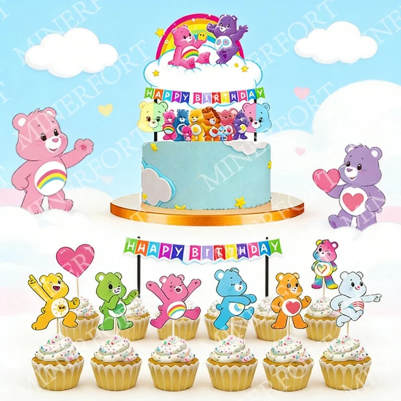 Ositos Cariñositos decoración infantil para cupcakes y tartas - imagen 4