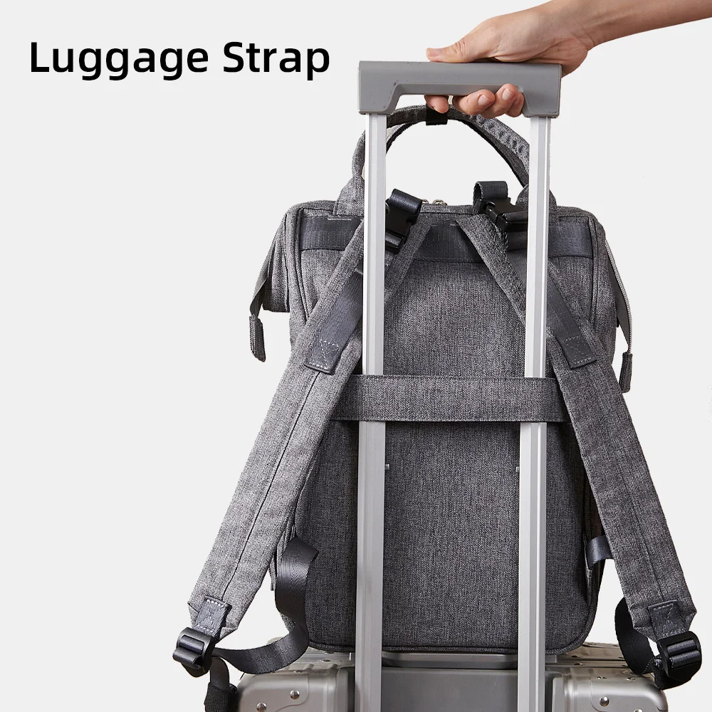 Mochila pañales impermeable de gran capacidad para viaje - imagen 5